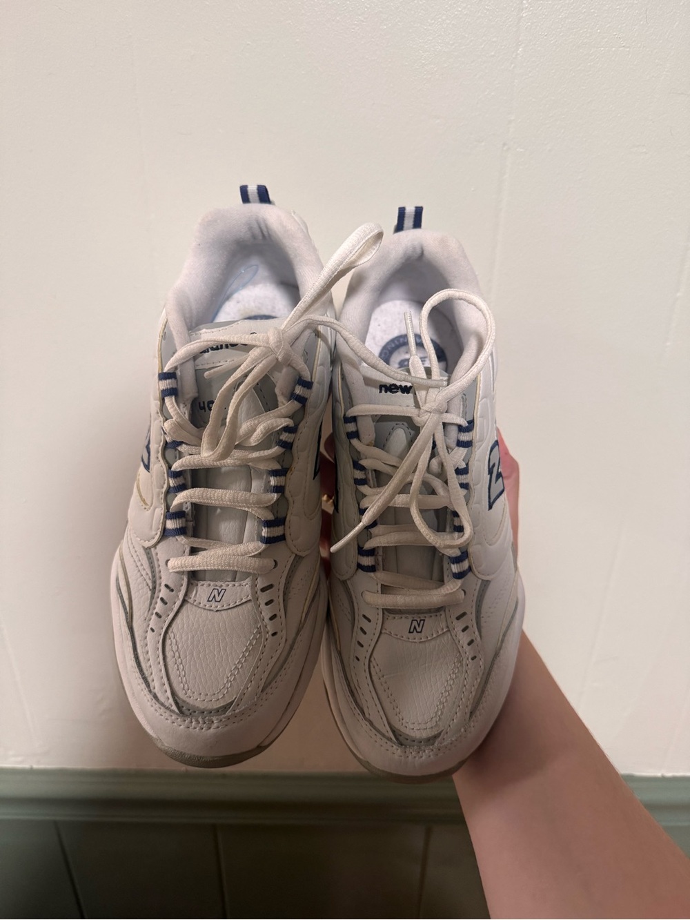 New Balance 407 White Navy Sneakers Women’s 7.5B WX407TWM